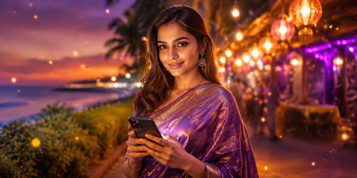 কুমিল্লায় শাড়ি পরিহিতা একজন নারী রামি কার্ড গেম উপভোগ করছেন
